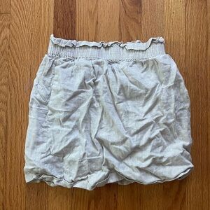 Tan J Crew mini skirt